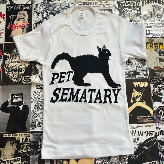Pet sematary white long baby tee XS