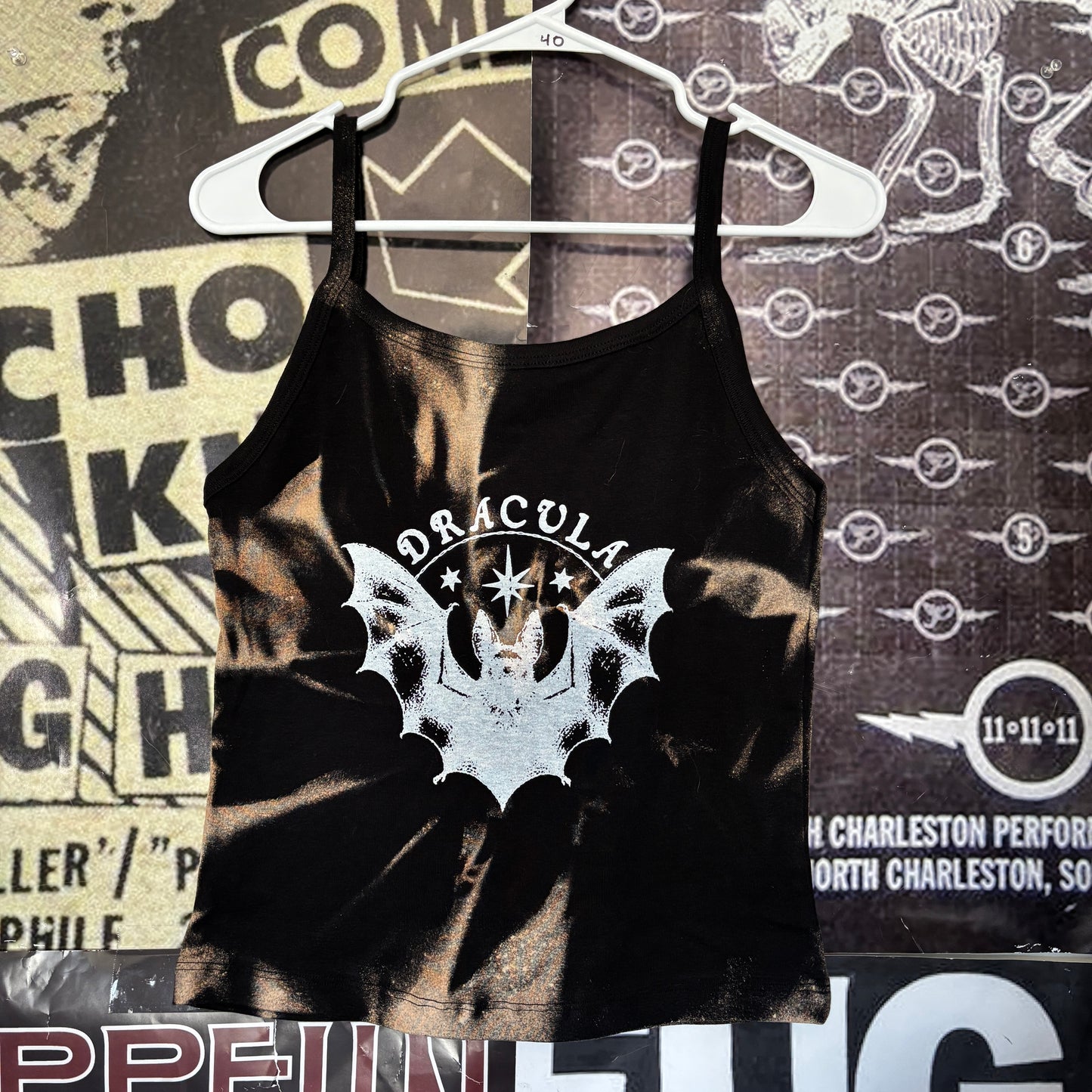dracula black acid wash baby tank