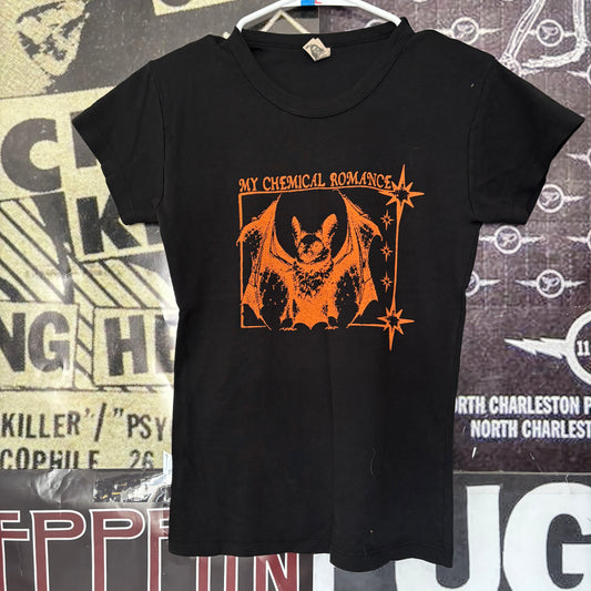 Chemical black/orange black babydoll tee SM/MED