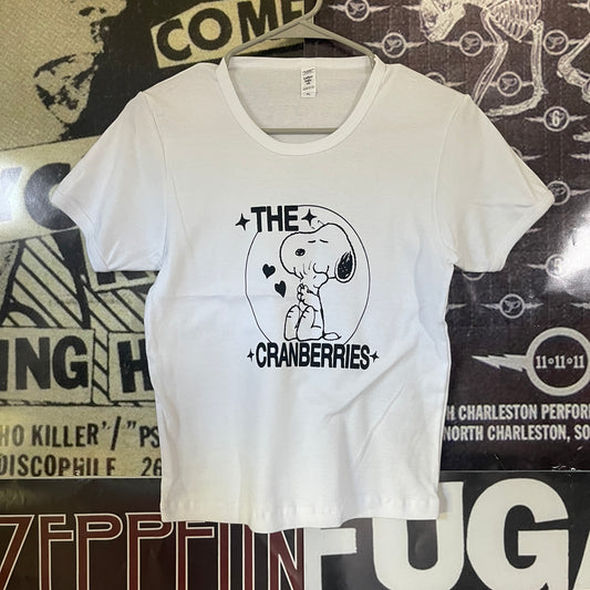 The cranberries long white baby tee