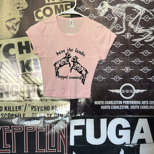 Silence lambs pink baby tee SM