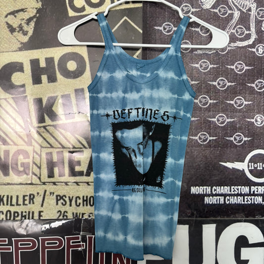 Deftones blue tie dye tank SM