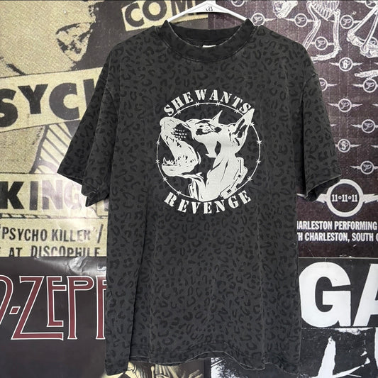 Revenge grey cheetah t-shirt