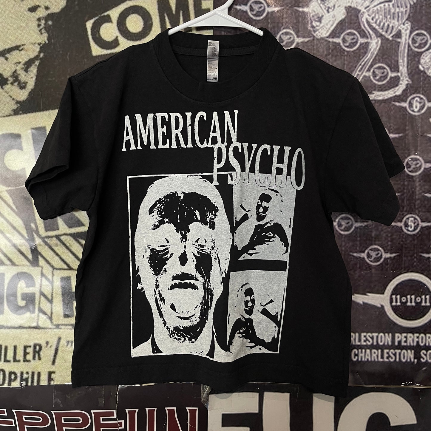 American psycho black boxy tee