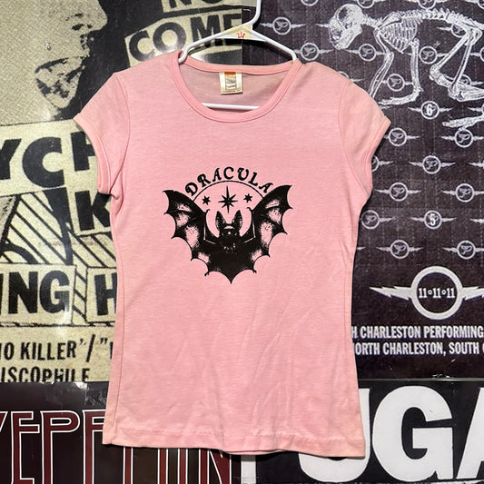 Dracula pink babydoll tee