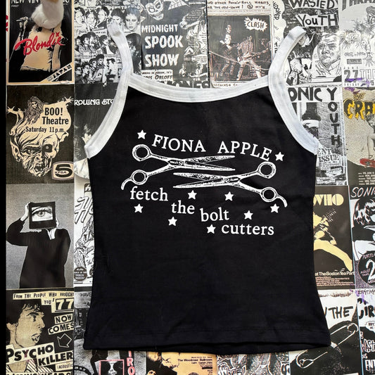 Fiona apple black/white baby tank