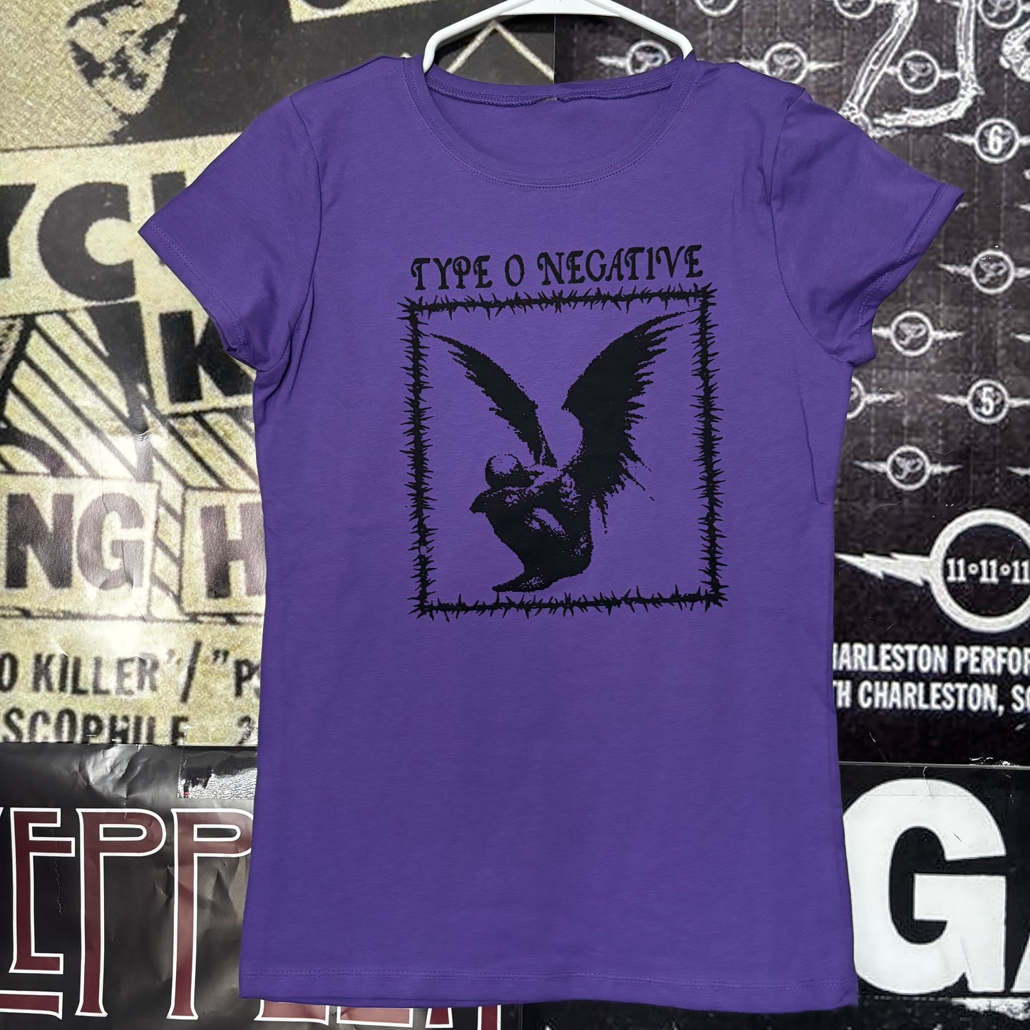 Type purple babydoll tee SM/MED