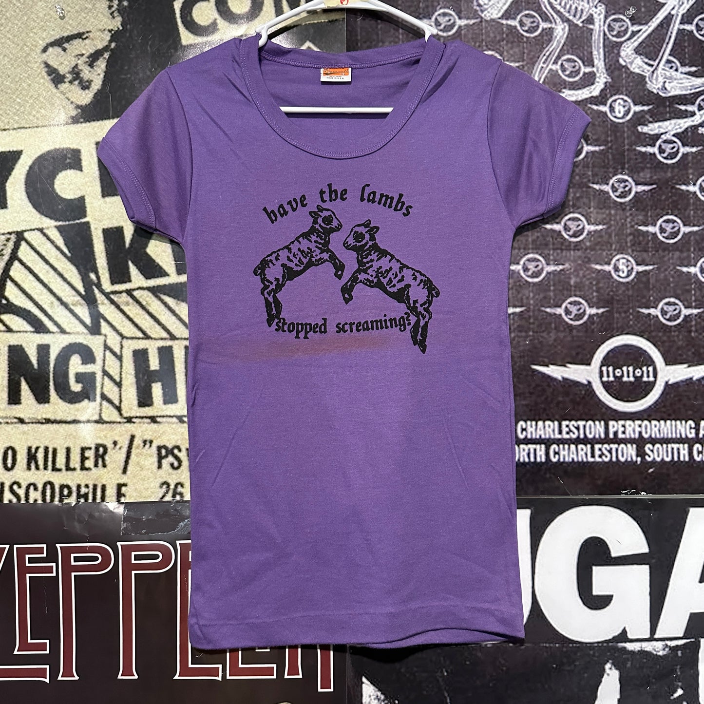 The lambs purple babydoll tee