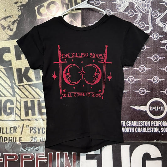 Killing moon black/red baby doll tee