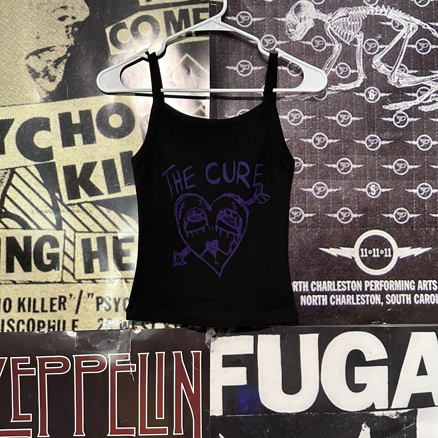 The cure black/purple baby tank