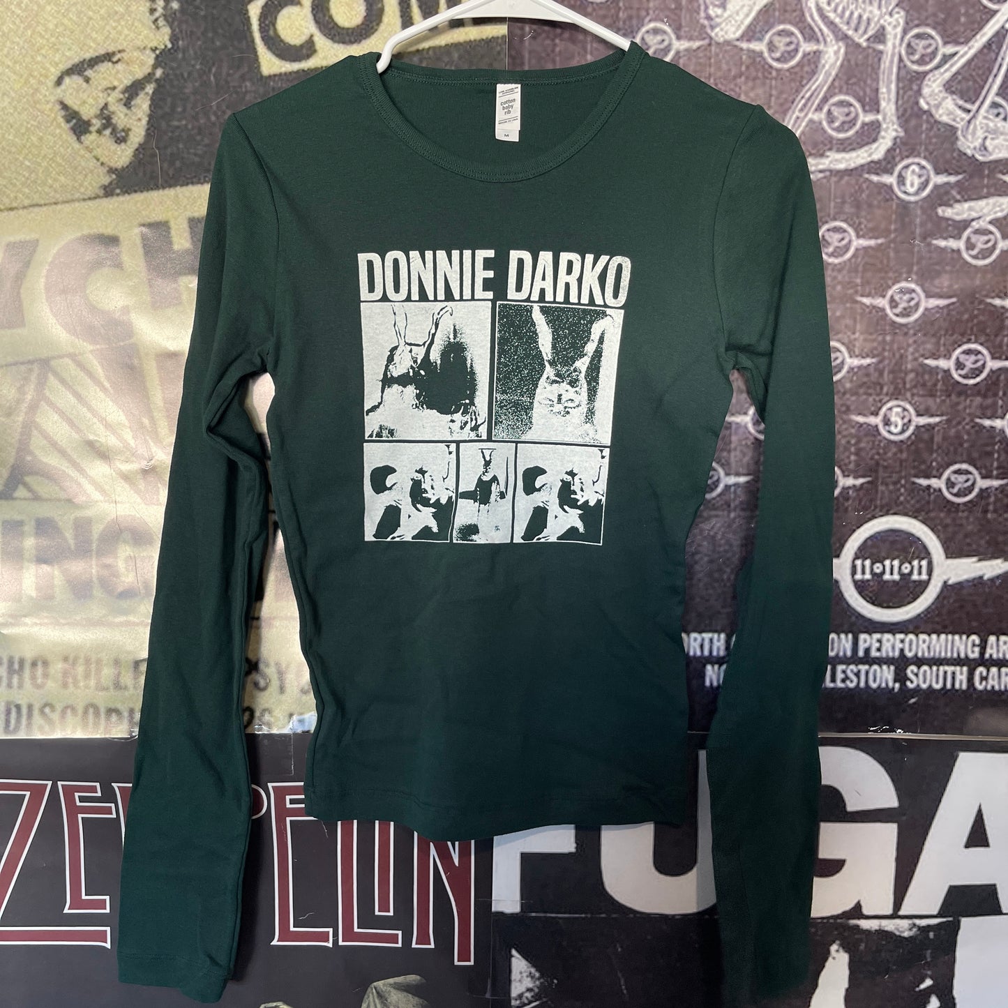 Donnie darko forest green baby long sleeve