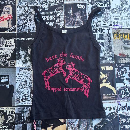 Silence lambs black/red tank SM/MED