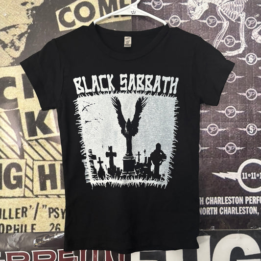 Black sabbath b&w babydoll tee