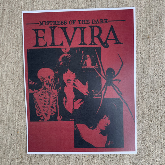 Elvira black/red poster