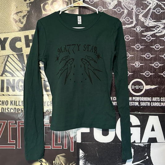 Mazzy star forest green long sleeve