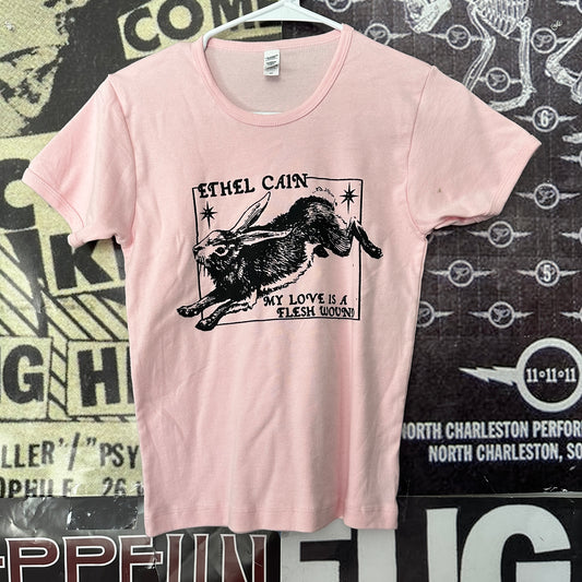 Ethel cain pink long baby tee