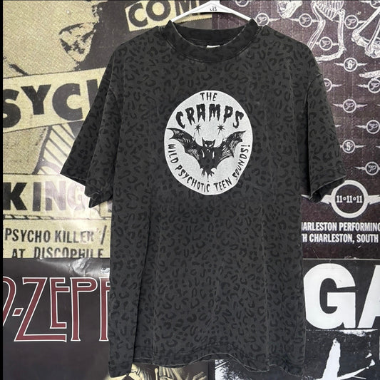 The cramps grey cheetah t-shirt