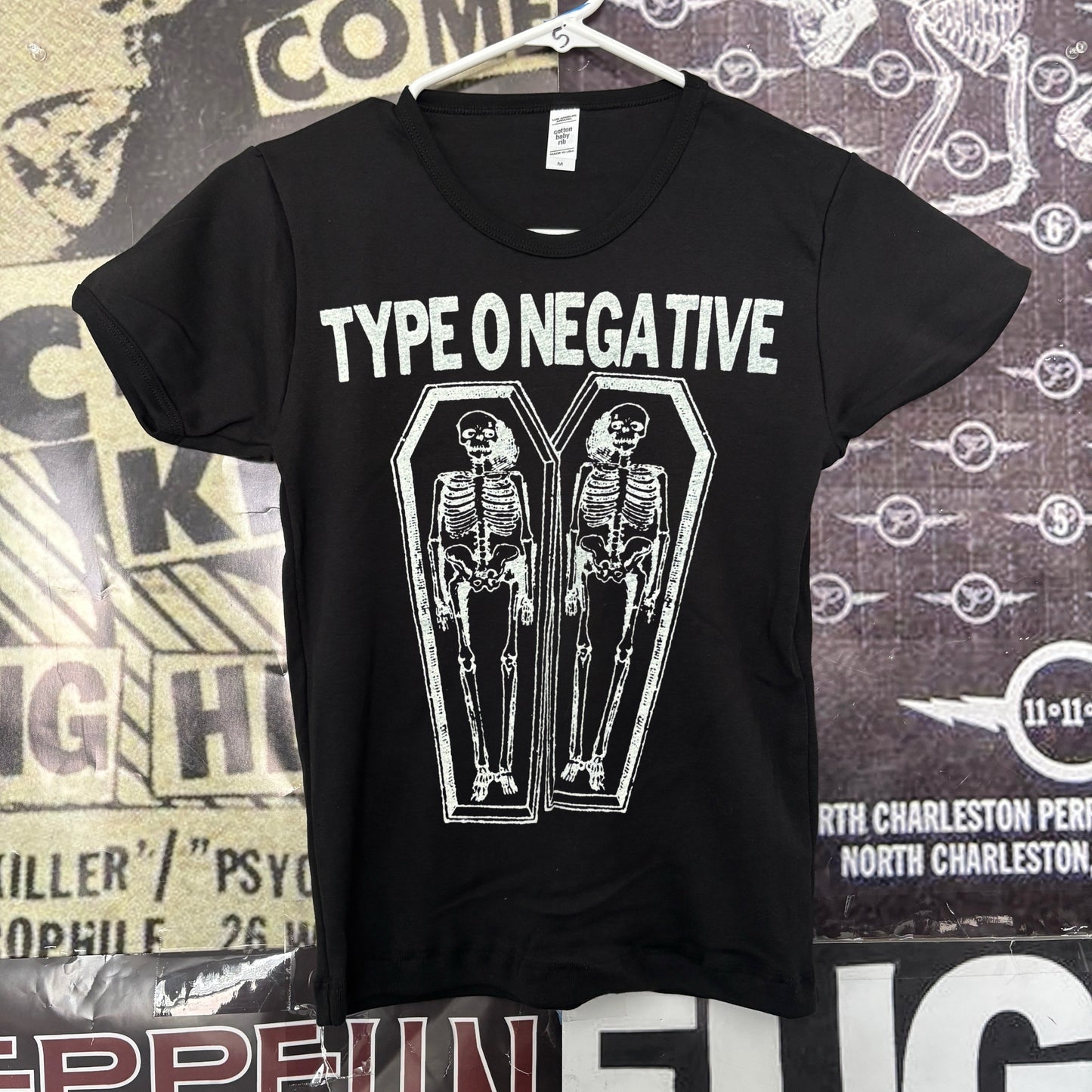 Type  black long baby tee