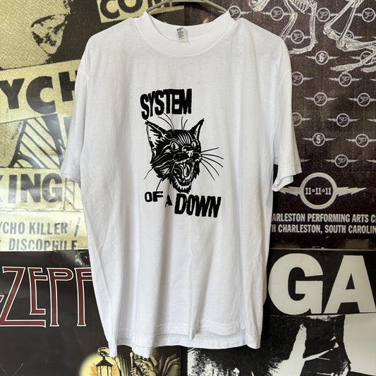 System of a down white full size tee SM/MED