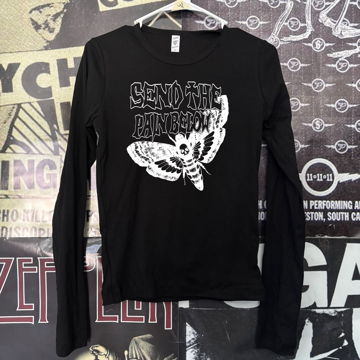 PAIN BELOW black baby long sleeve