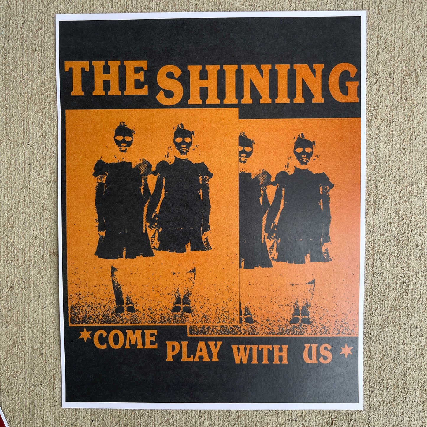 The shining black/orange poster