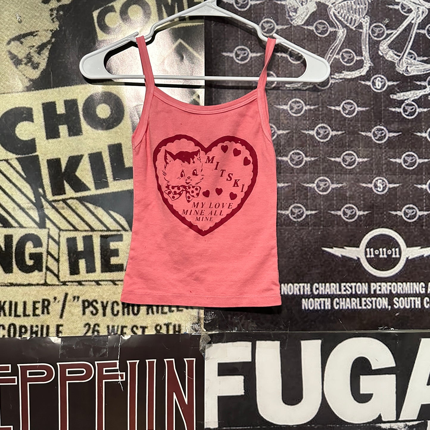 Mitski pink/red tank SM/MED