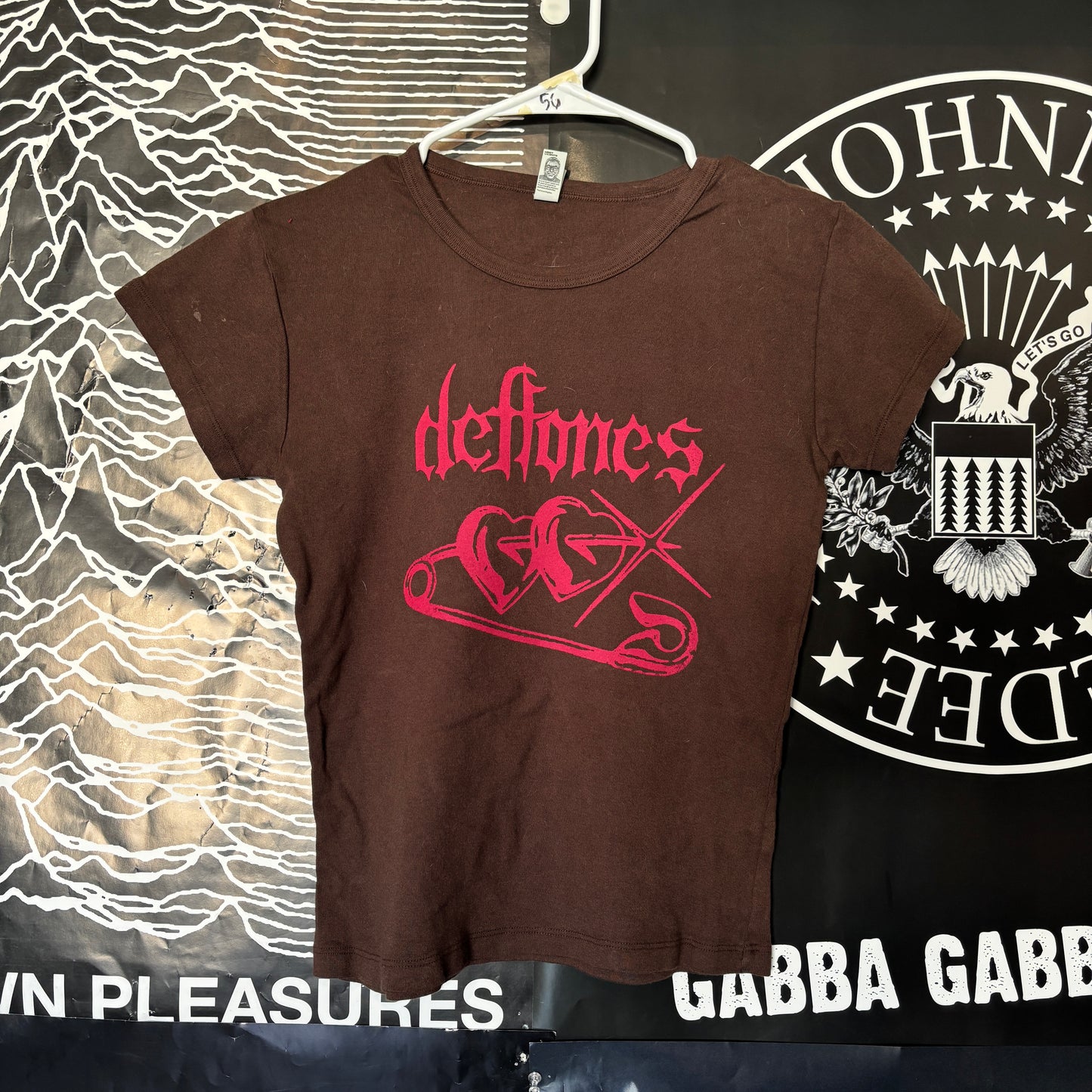 Deftones brown/red babydoll tee