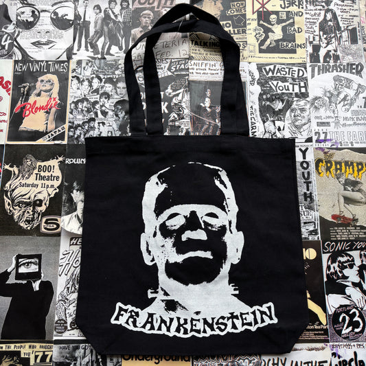Frankenstein black tote bag