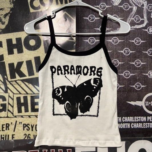 Paramore black/white baby tank
