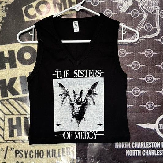 Sisters of Mercy black V-neck baby tank