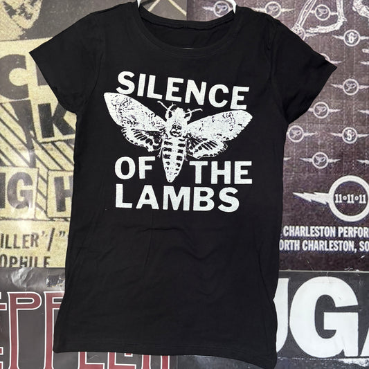 Silence lambs black/white black babydoll tee SM/MED