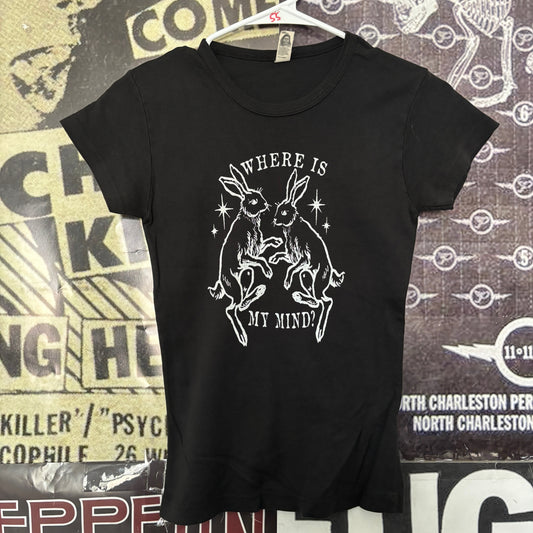 Where is my mind b&w babydoll tee