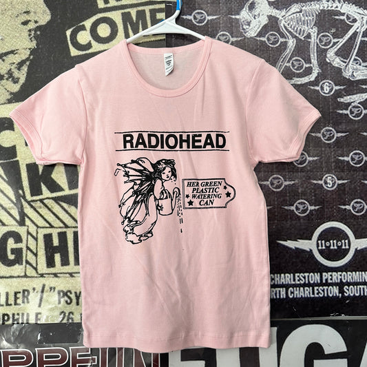 Radiohead pink long baby tee