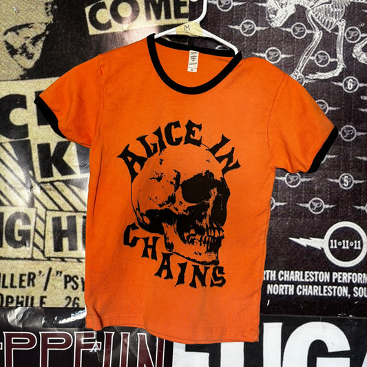 Alice orange/black long baby tee