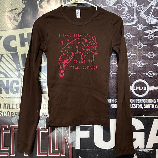 Dream tonight brown/red baby long sleeve