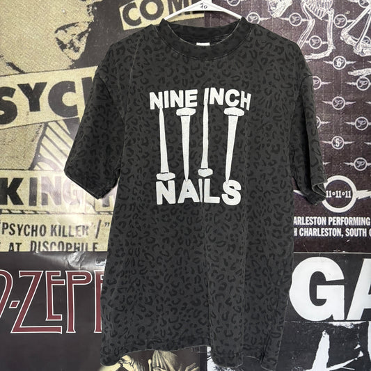 Nine inch nails grey cheetah t-shirt