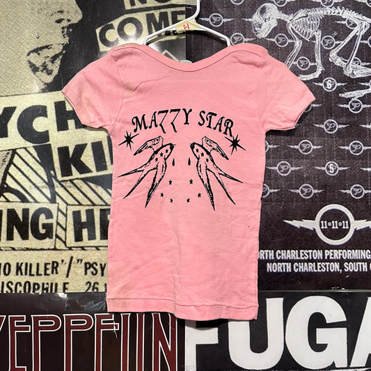 Mazzy star pink babydoll tee