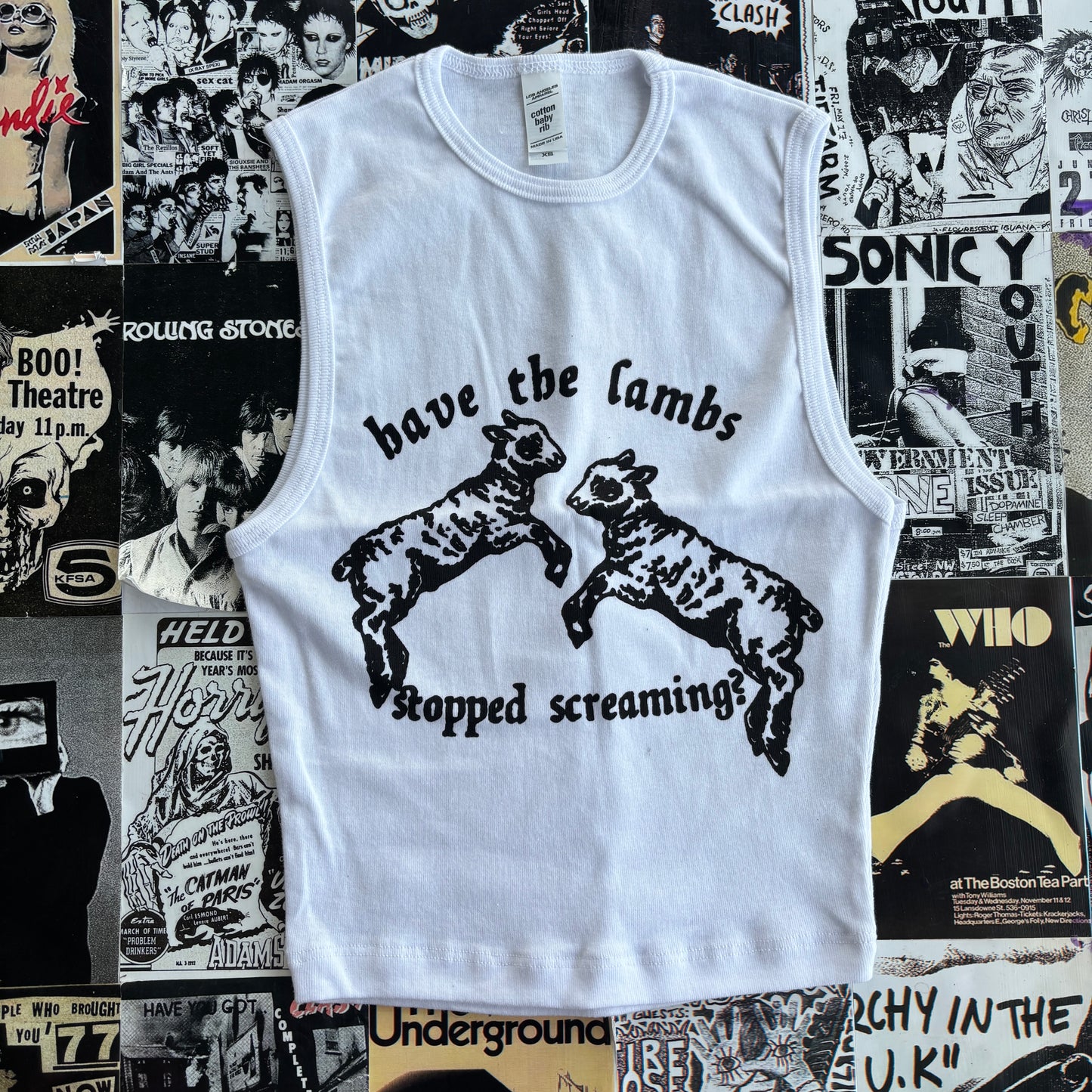 Silence lambs white tank XS