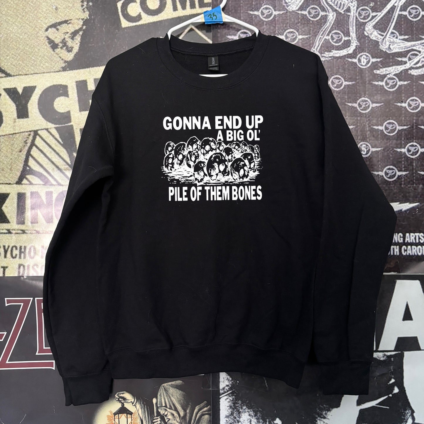 THEM BONES black sweatshirt