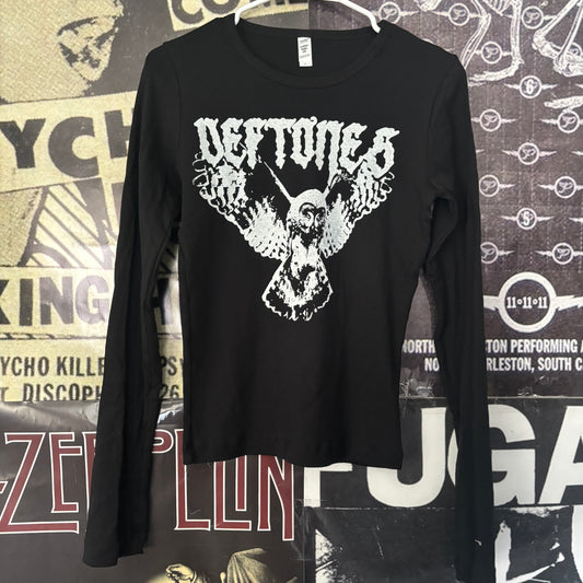 Deftones owl black long sleeve
