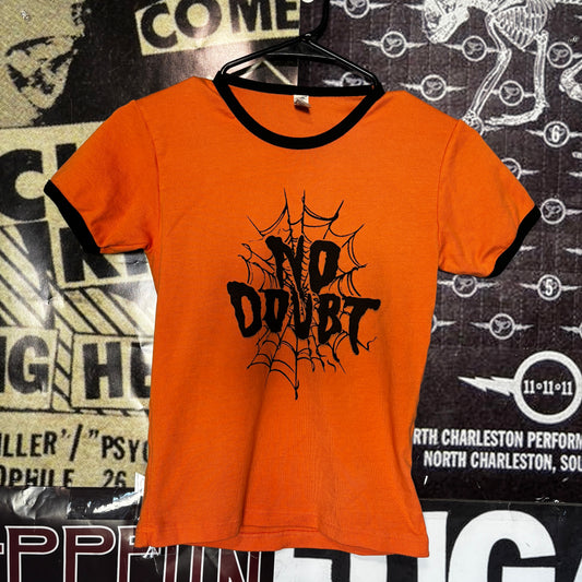 Doubt orange/black long baby tee