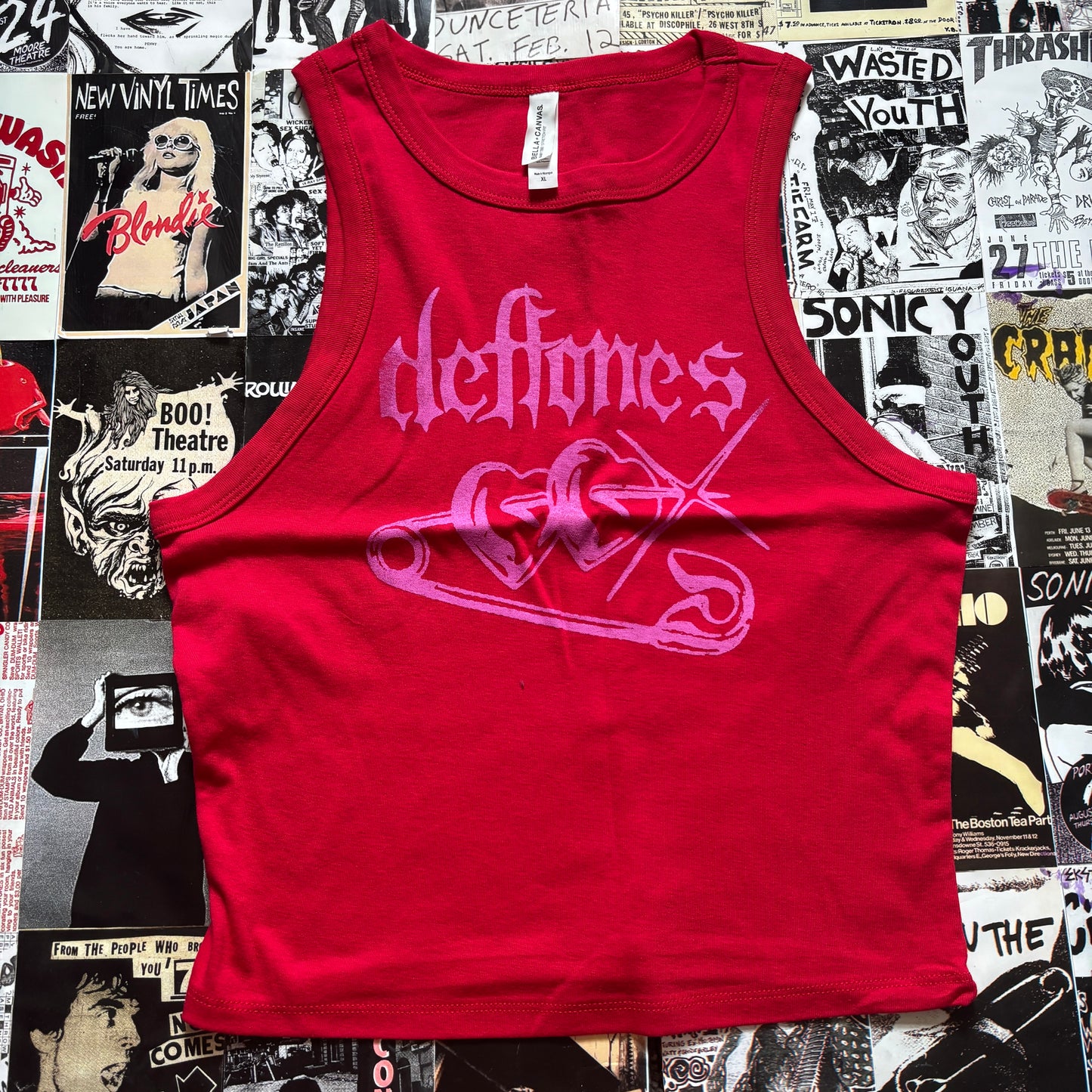 Def pin red/pink tank top LAR/XL