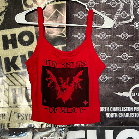 Sisters of mercy red crop baby tank