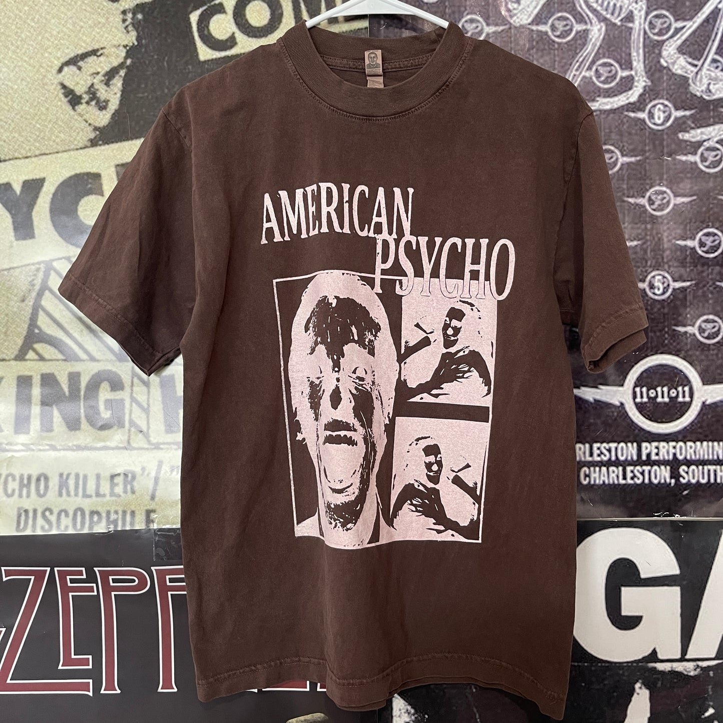 American psycho brown full size tee