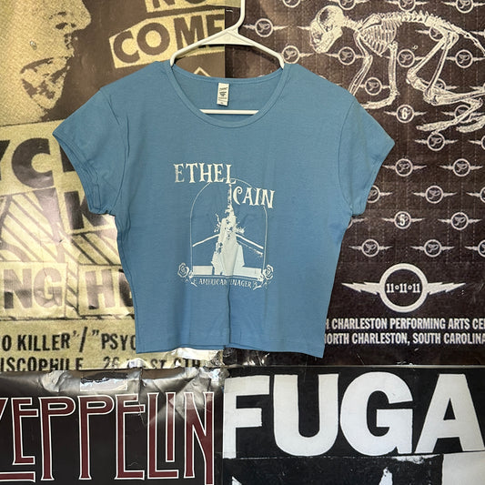 Ethel Cain blue baby tee XL