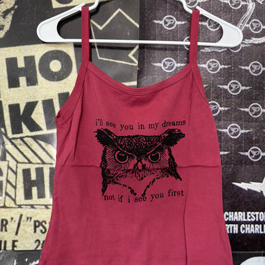 Twin peaks red baby tank LAR/XL