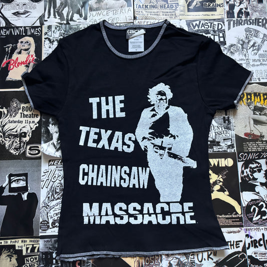 Texas chainsaw black/white baby tee