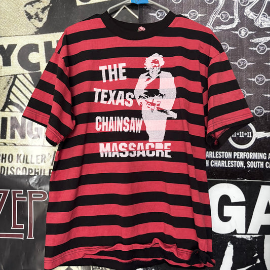 Texas red/black striped tee SM/MED