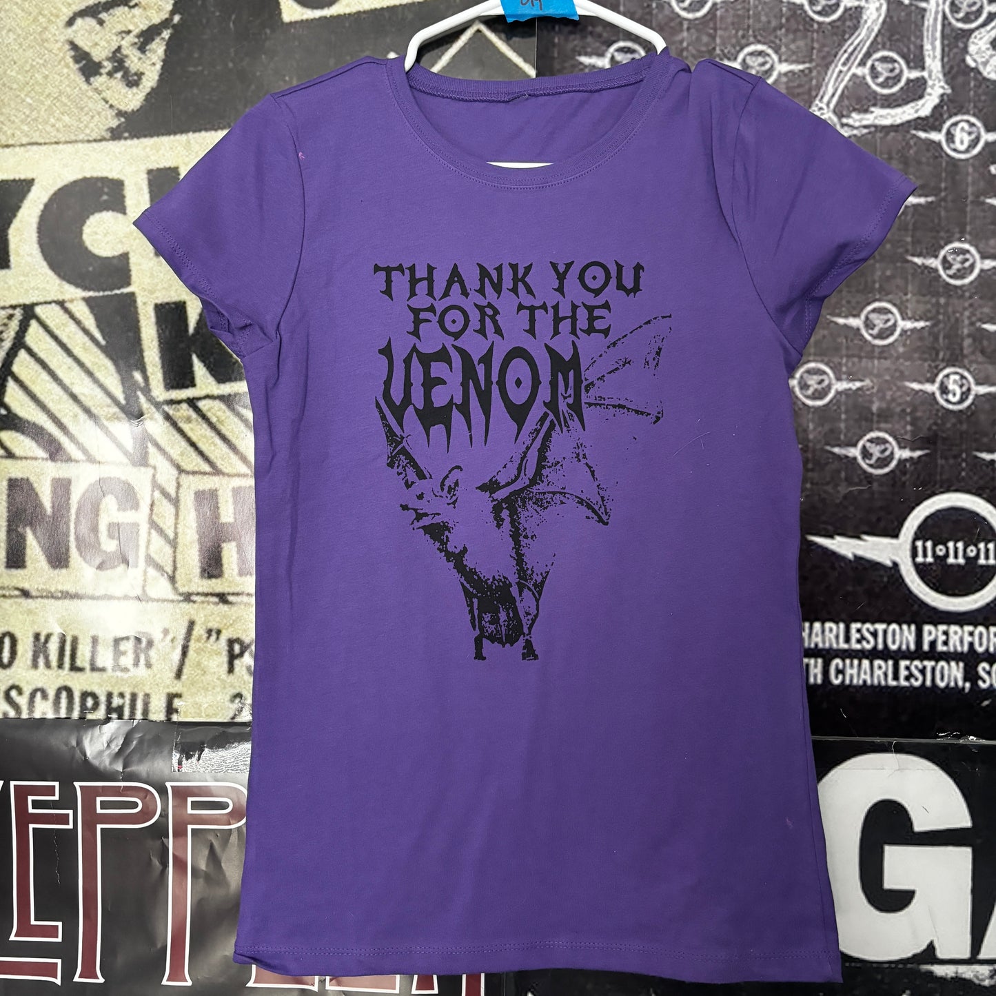 Venom purple babydoll tee SM/MED
