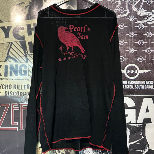 Pearl jam black/red mesh long sleeve